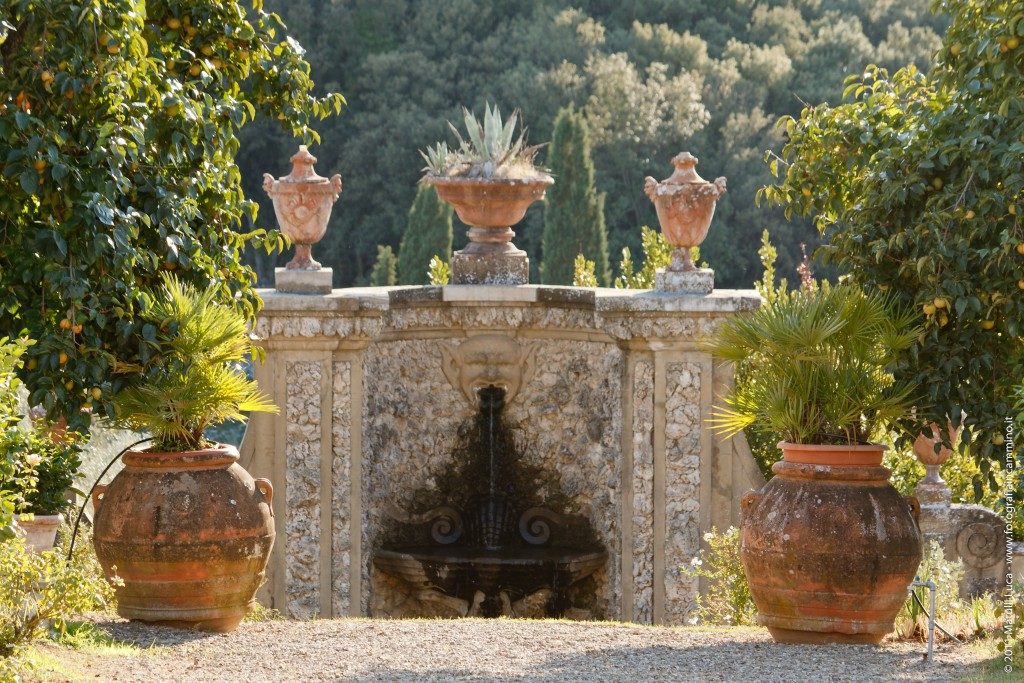 Villa Medicea di Lilliano back garden